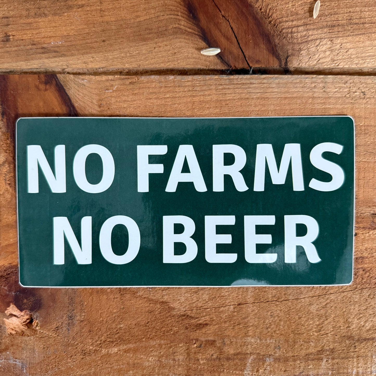 No Farms No Beer Sticker
