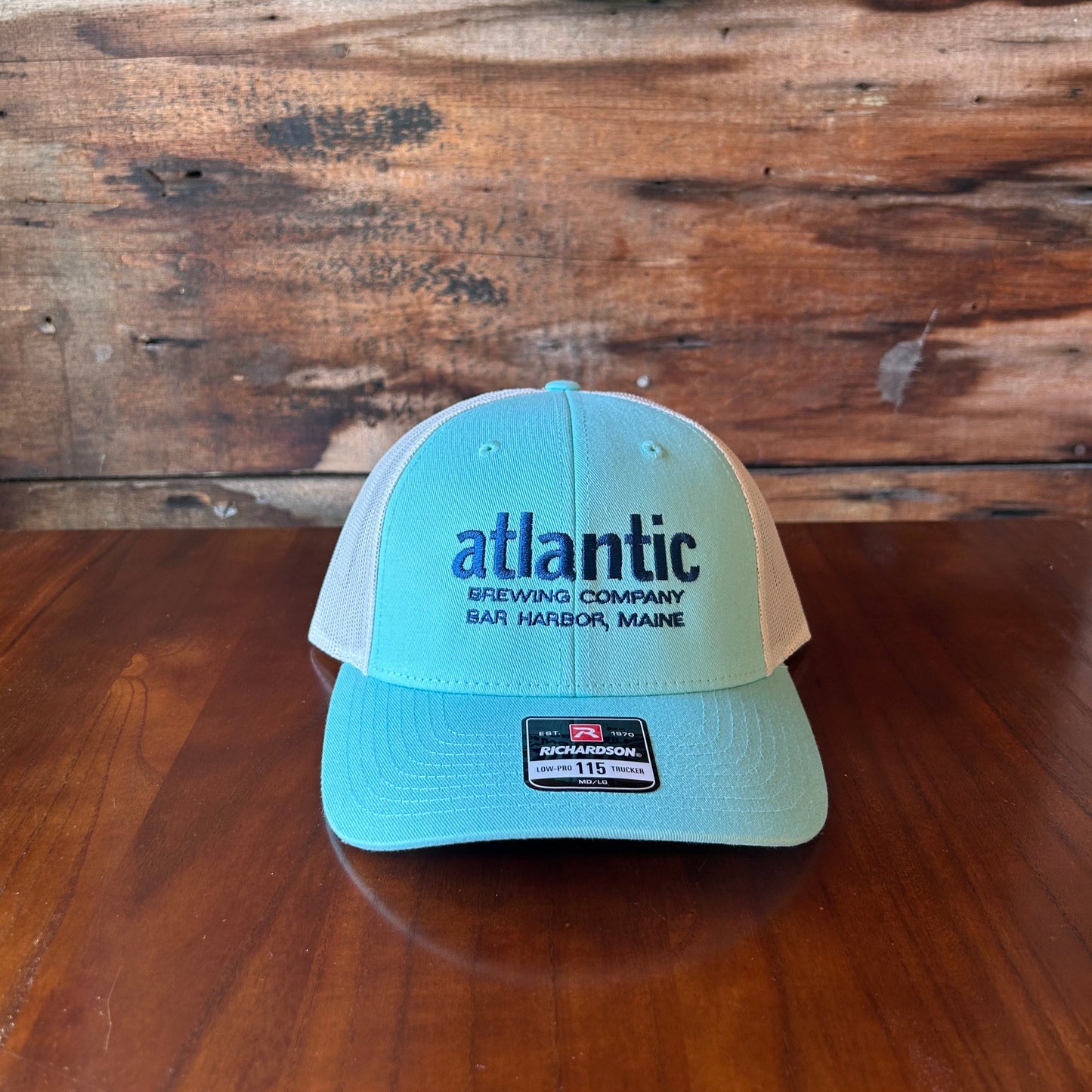 Aqua Trucker with Cream Mesh Back