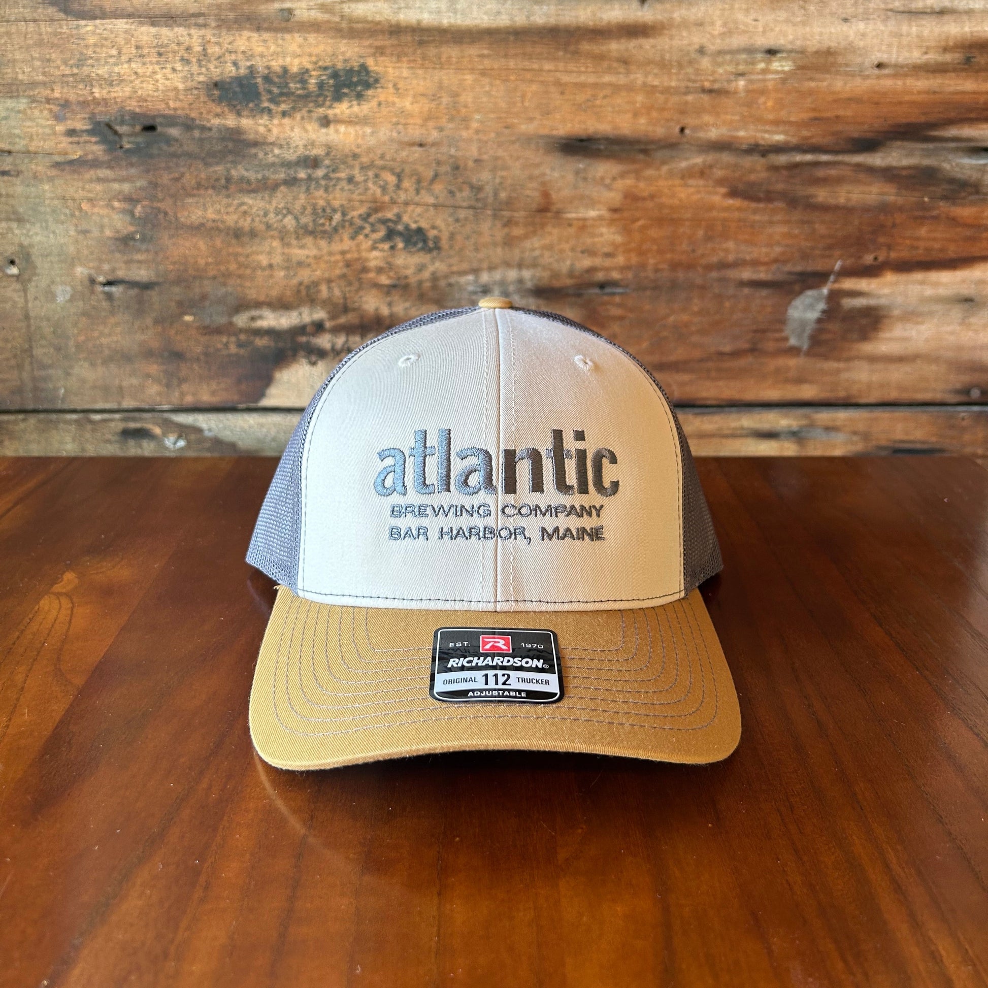 Tri-Color Trucker: Cream, Gold and Gray